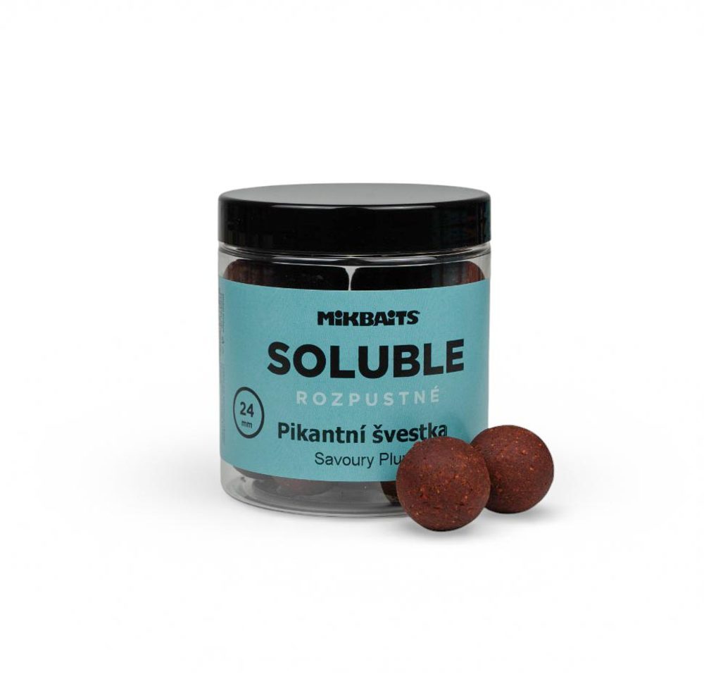 E-shop Mikbaits Rozpustné boilies Soluble Pikantní švestka 250ml - 24mm,Mikbaits Rozpustné boilies Soluble Pikantní švestka 250ml - 24mm