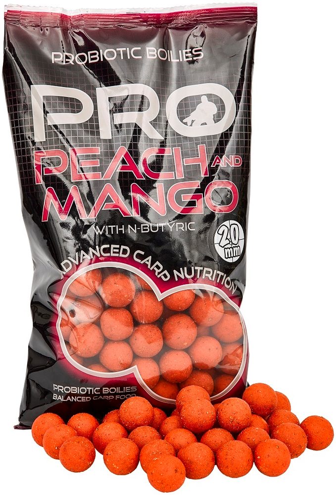 E-shop Starbaits Boilies Pro Peach & Mango 800g