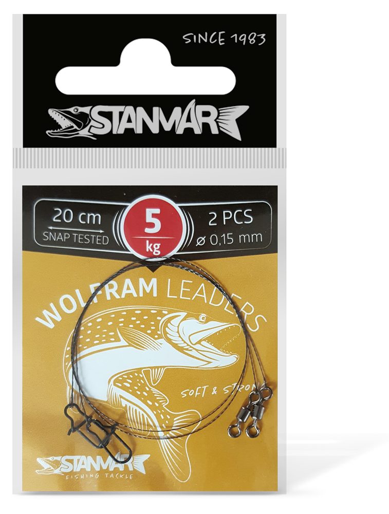 E-shop Stan-Mar Wolframové lanko 20cm 2ks - 5kg,Stan-Mar Wolframové lanko 20cm 2ks - 5kg