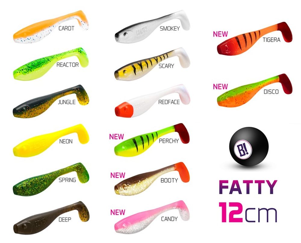 Delphin Umělá nástraha Bomb! Fatty 12cm 5ks - 12cm/DISCO