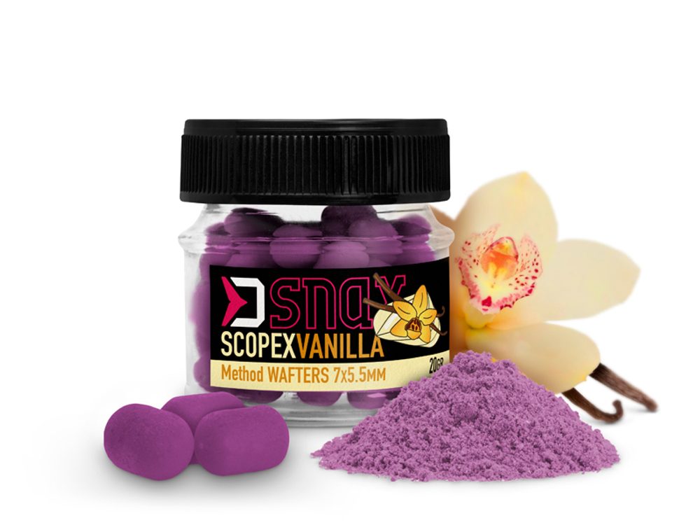 E-shop Delphin Nástraha D Snax Waft Scopex-Vanilka 20g - 10x7mm,Delphin Nástraha D Snax Waft Scopex-Vanilka 20g - 10x7mm