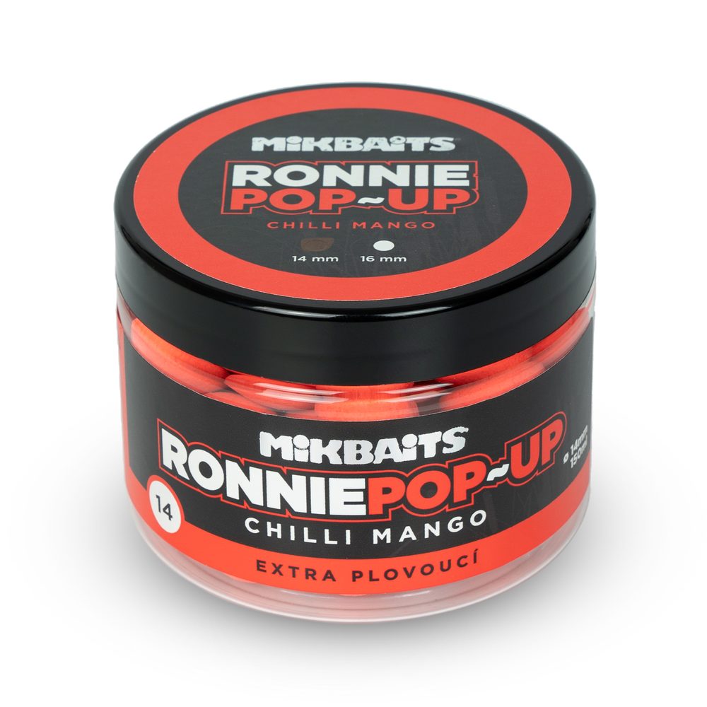 E-shop Mikbaits Ronnie pop-up 150ml - Chilli Mango 14mm,Mikbaits Ronnie pop-up 150ml - Chilli Mango 14mm