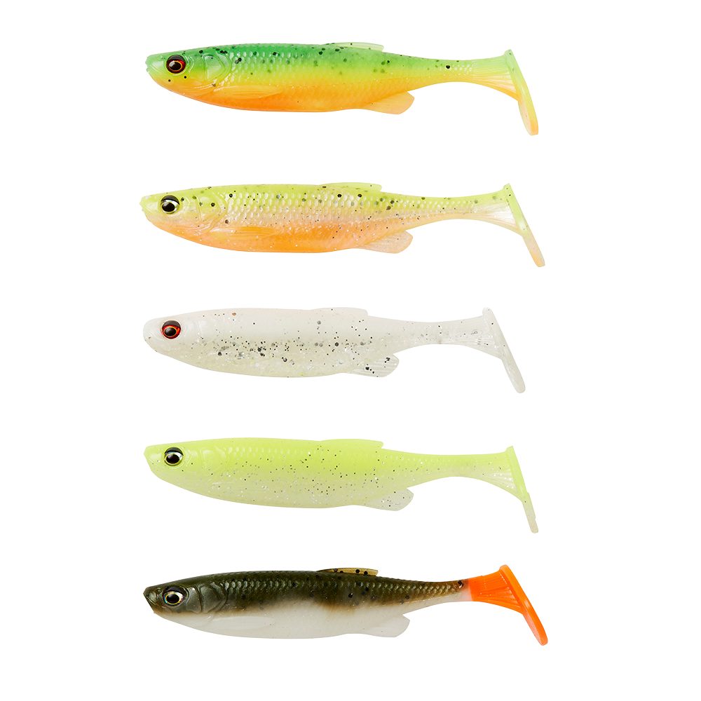 E-shop Savage Gear Gumová nástraha Fat Minnow T-Tail Darkwater Mix 5ks - 10,5cm 11g,Savage Gear Gumová nástraha Fat Minnow T-Tail Darkwater Mix 5ks - 10,5cm