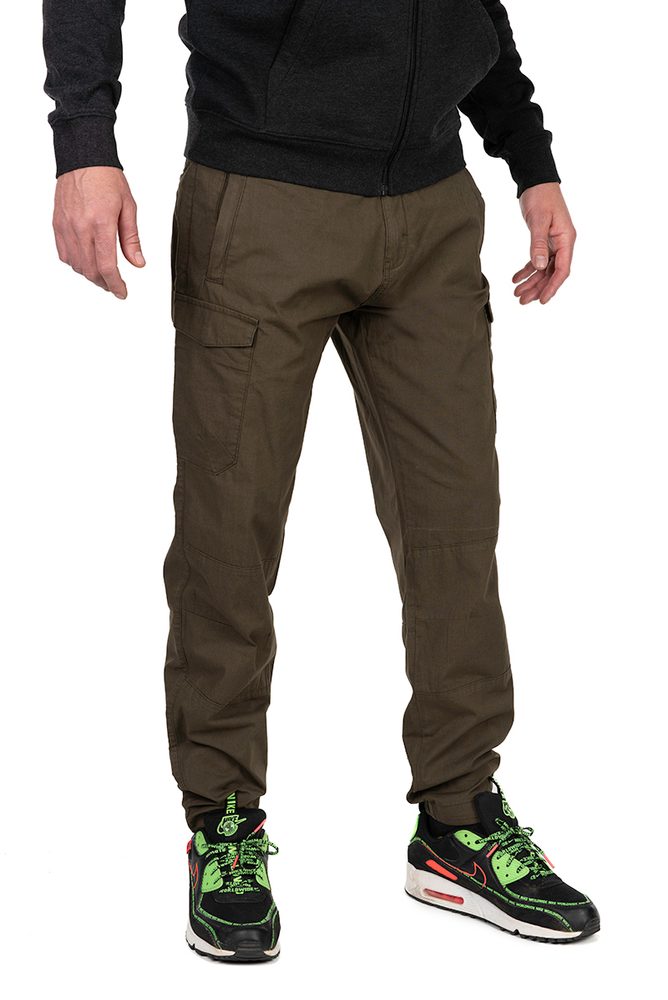 Fox Kalhoty Collection LW Cargo Trousers Green & Black - XXXL