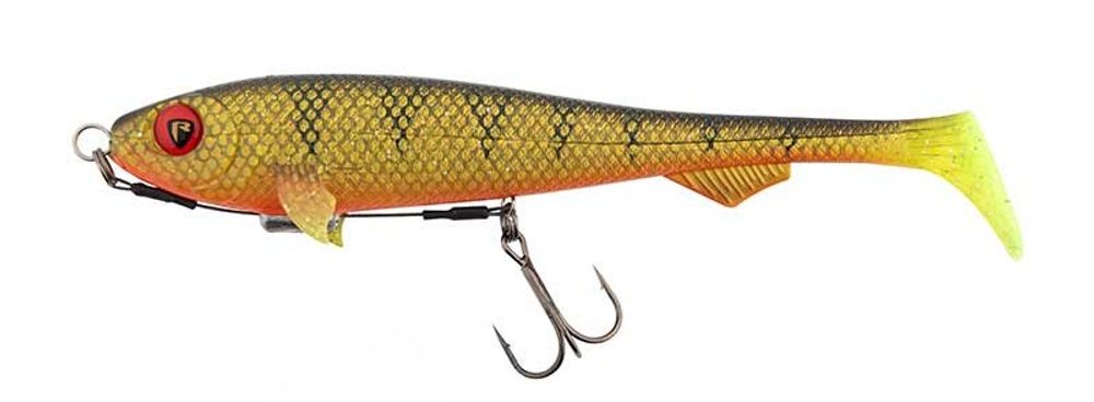 Fox Rage Gumová nástraha Super Slick Shad Loaded UV Natural Perch - 23cm - 97g  2/0,Fox Rage Gumová nástraha Super Slick Shad Loaded UV Natural Perch