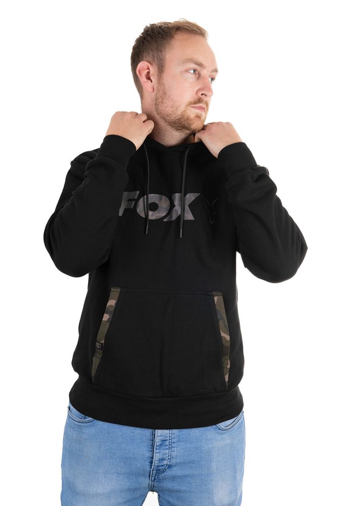 Fox Mikina Black/Camo Hoody - M