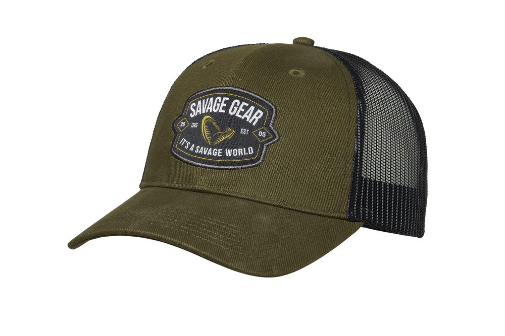 E-shop Savage Gear Kšiltovka Badge Trucker Cap Green,Savage Gear Kšiltovka Badge Trucker Cap Green