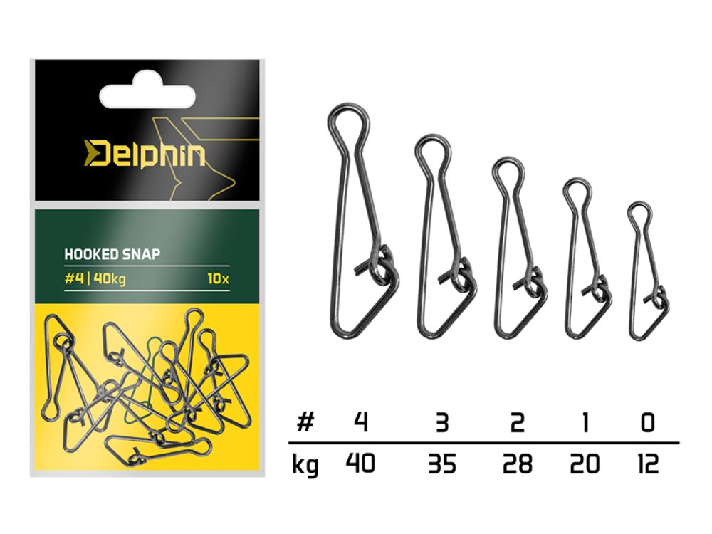 E-shop Delphin Karabinka Hooked snap 10ks