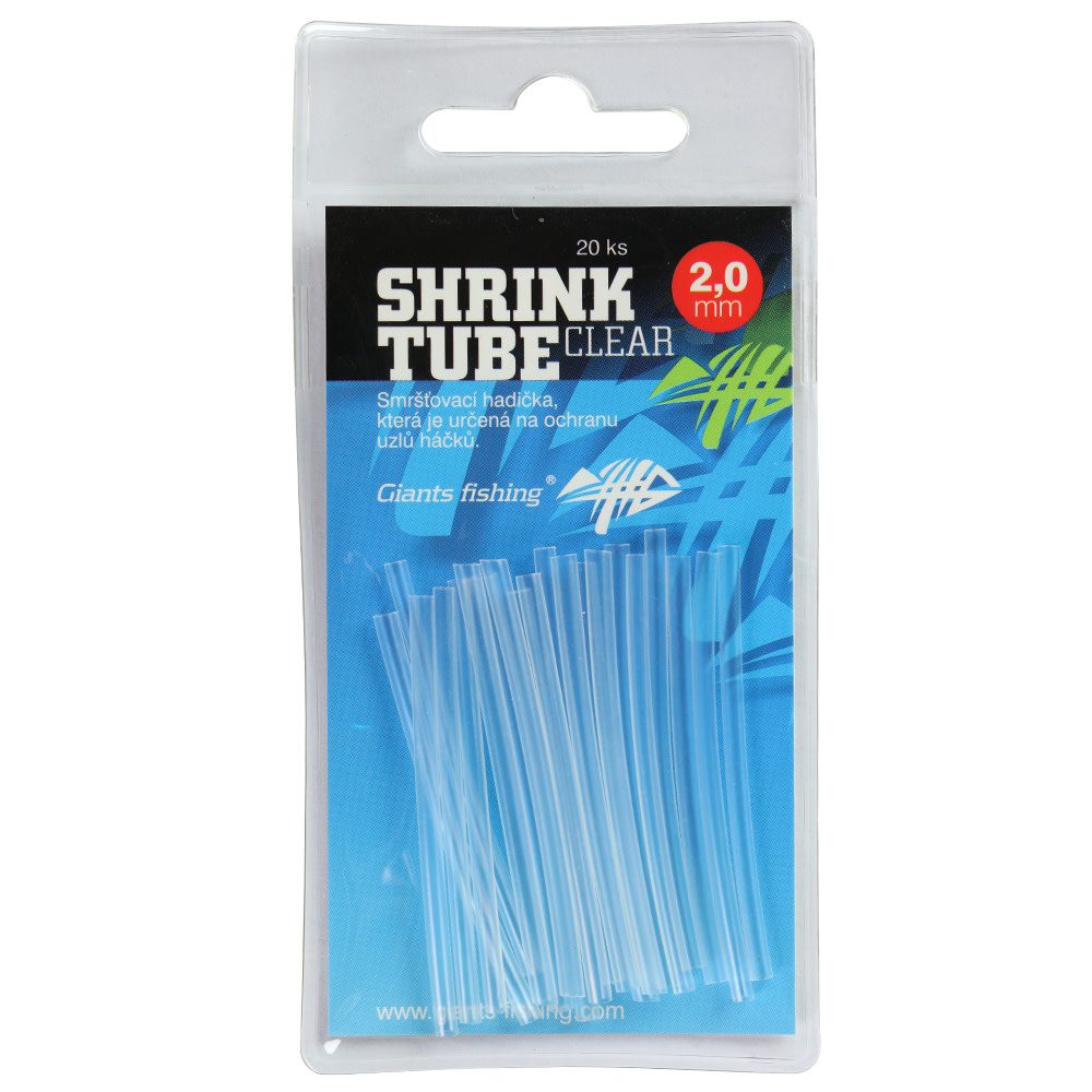 Fotografie Giants Fishing Smršťovací hadičky čiré Shrink Tube Clear - 2,0mm,20ks