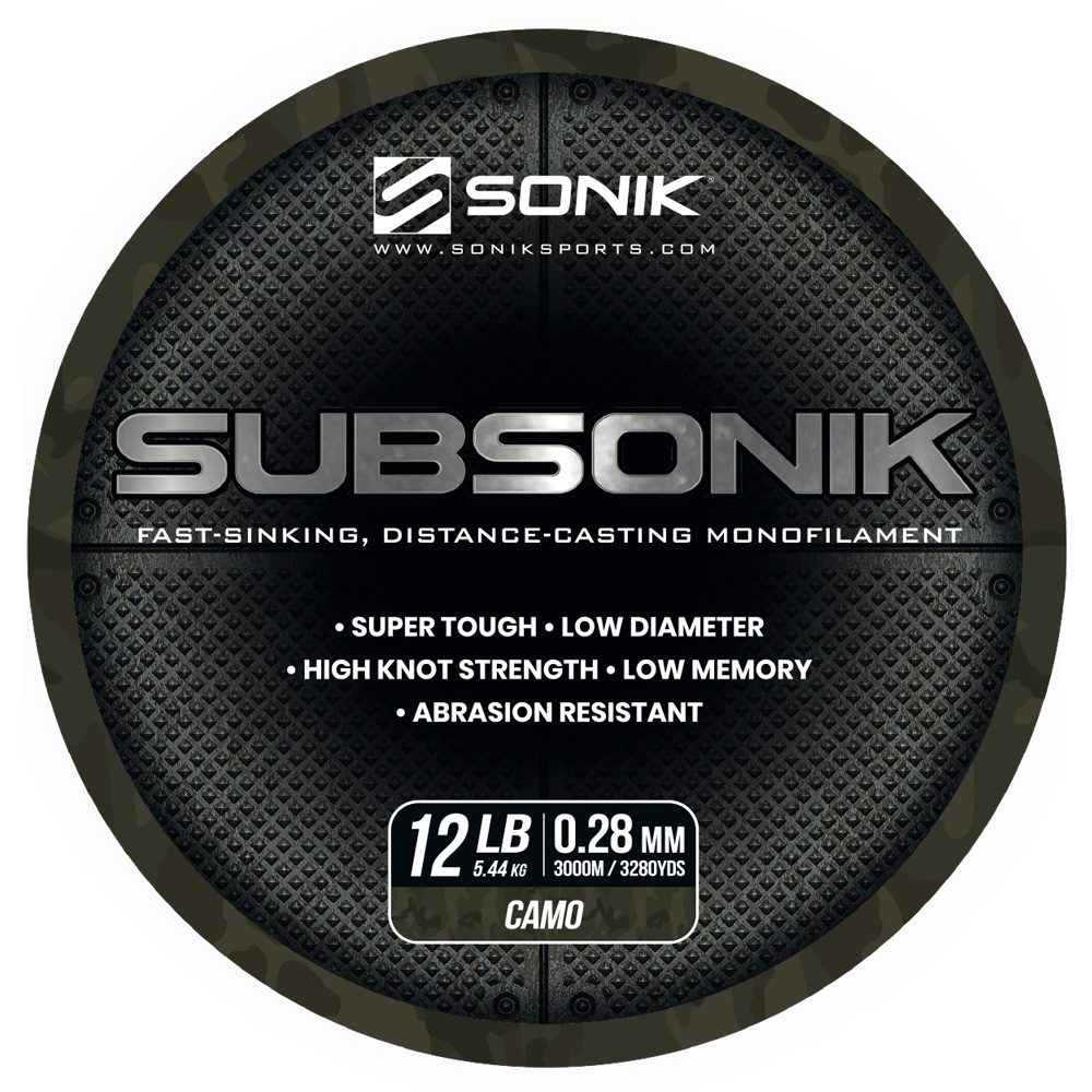 E-shop Sonik Vlasec Subsonik Camo 3000m - 0,28mm,Sonik Vlasec Subsonik Camo 3000m - 0,28mm