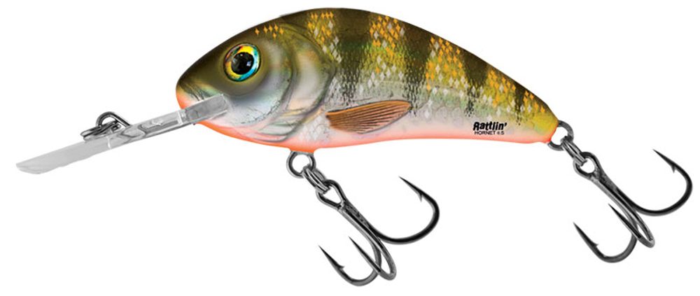 E-shop Salmo Wobler Rattlin Hornet Floating 5,5cm - Yellow Holographic Perch,Salmo Wobler Rattlin Hornet Floating 5,5cm - Yellow Holographic Perch