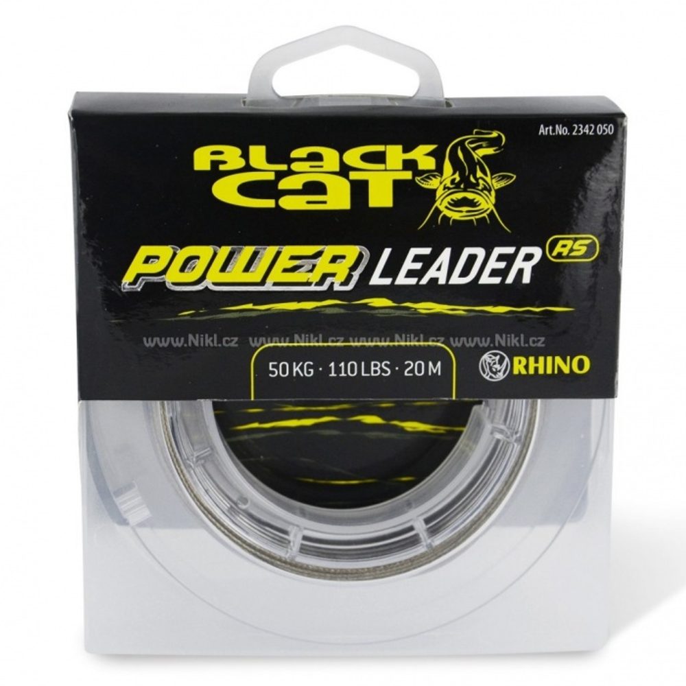 Fotografie Black Cat Návazcová šňůra Black Cat Power Leader RS 20m - 1,00mm/80kg