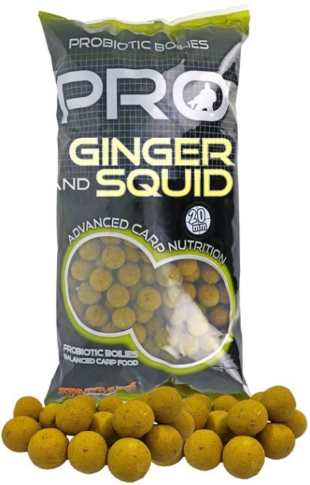 Starbaits Pro Ginger Squid Boilies 2,5kg - 14mm