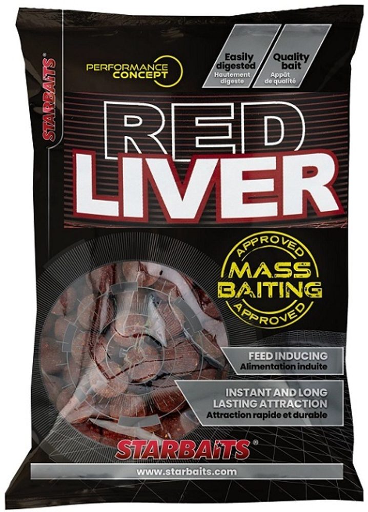 Starbaits Boilies Mass Baiting Red Liver 3kg - 24mm