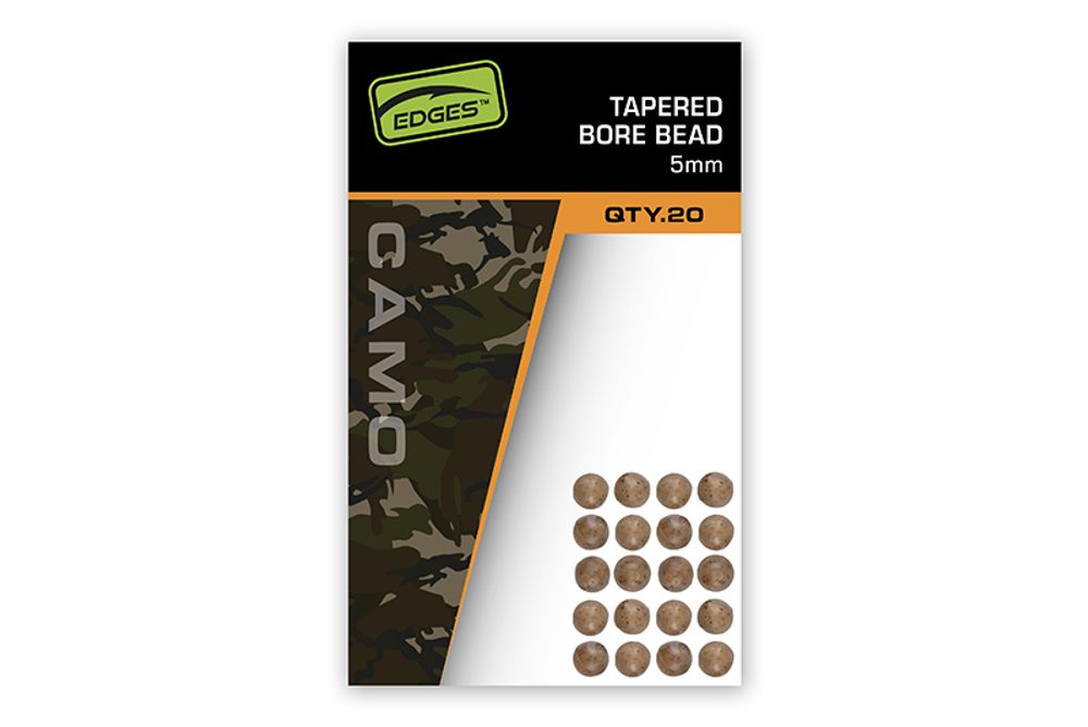 Fox Korálky Edges Camo Tapered Bore Bead 5mm 20ks