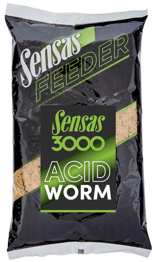 Sensas Krmítková směs 3000 Feeder 1kg - Acid Worm,Sensas Krmítková směs 3000 Feeder 1kg - Acid Worm