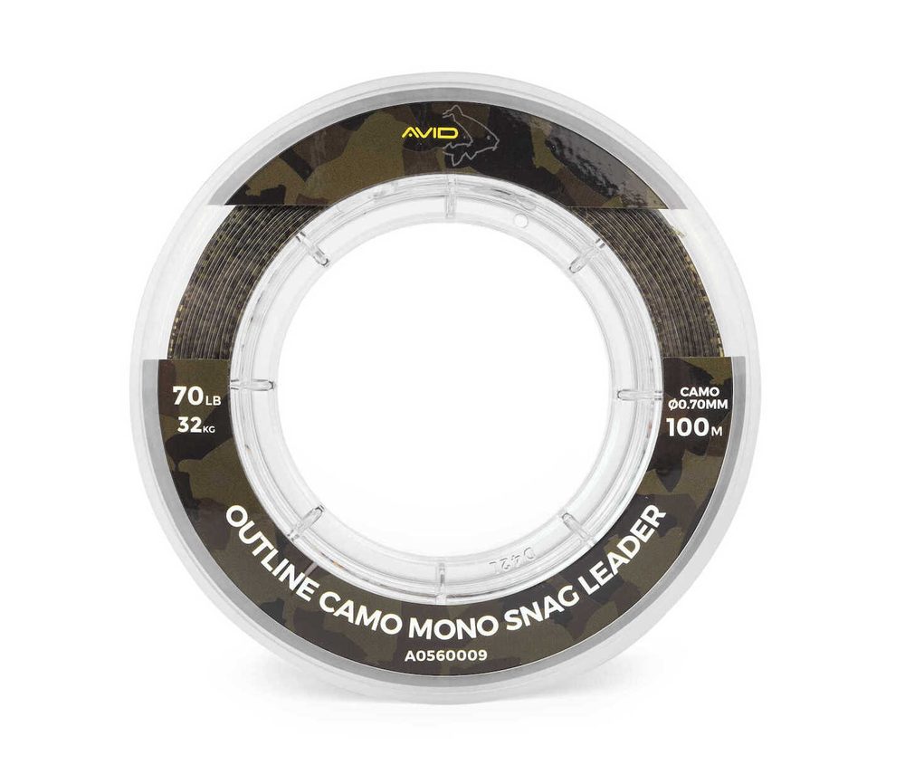 E-shop Avid Šokový vlasec Outline Camo Mono Snag Leader 100m - 0,70mm,Avid Šokový vlasec Outline Camo Mono Snag Leader 100m - 0,70mm