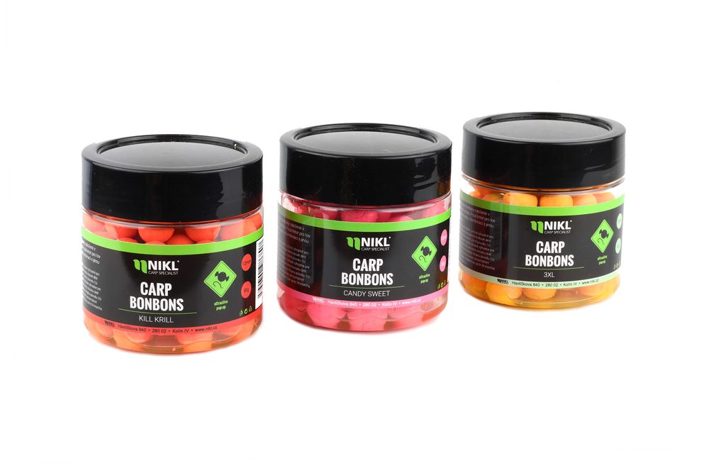 Nikl Carp Bonbons Pop Up 12mm - KrillBerry - bordo 80g