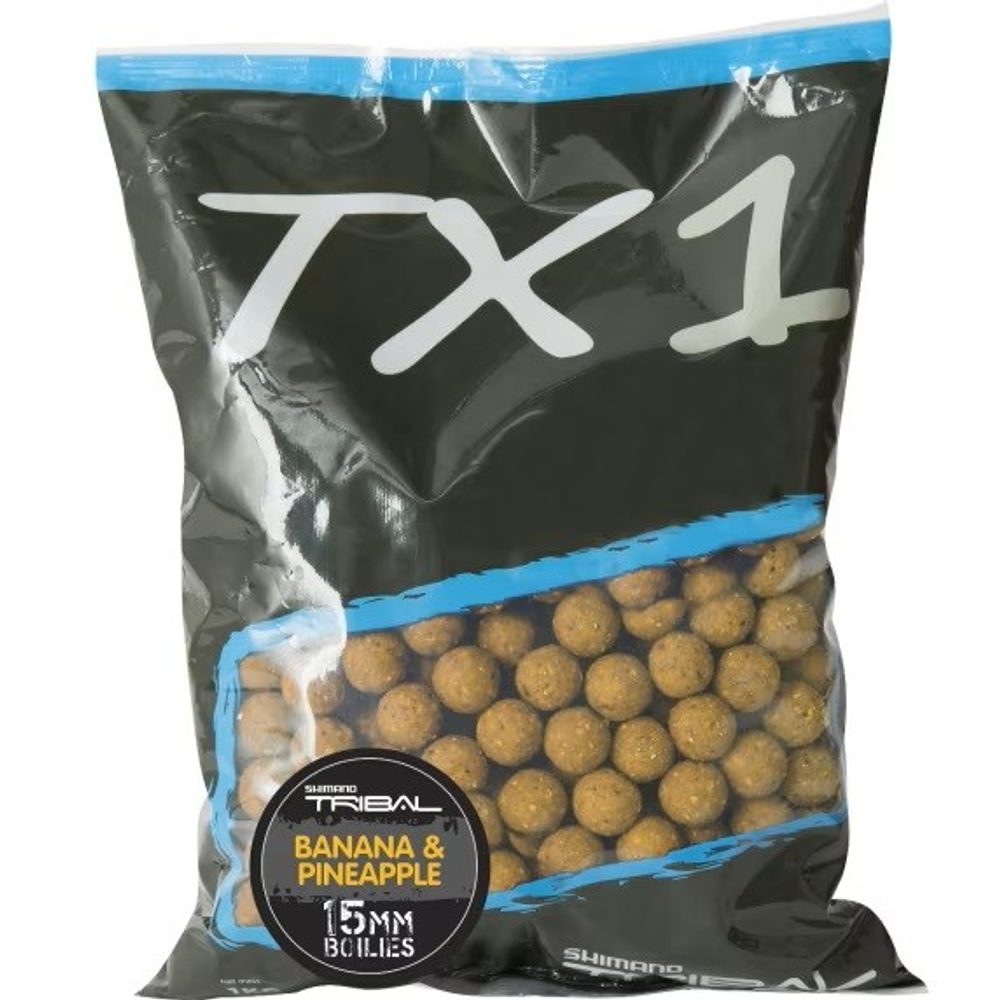 Shimano Boilies TX1 Banana & Pineapple - 20mm  1kg,Shimano Boilies TX1 Banana & Pineapple - 20mm  1kg