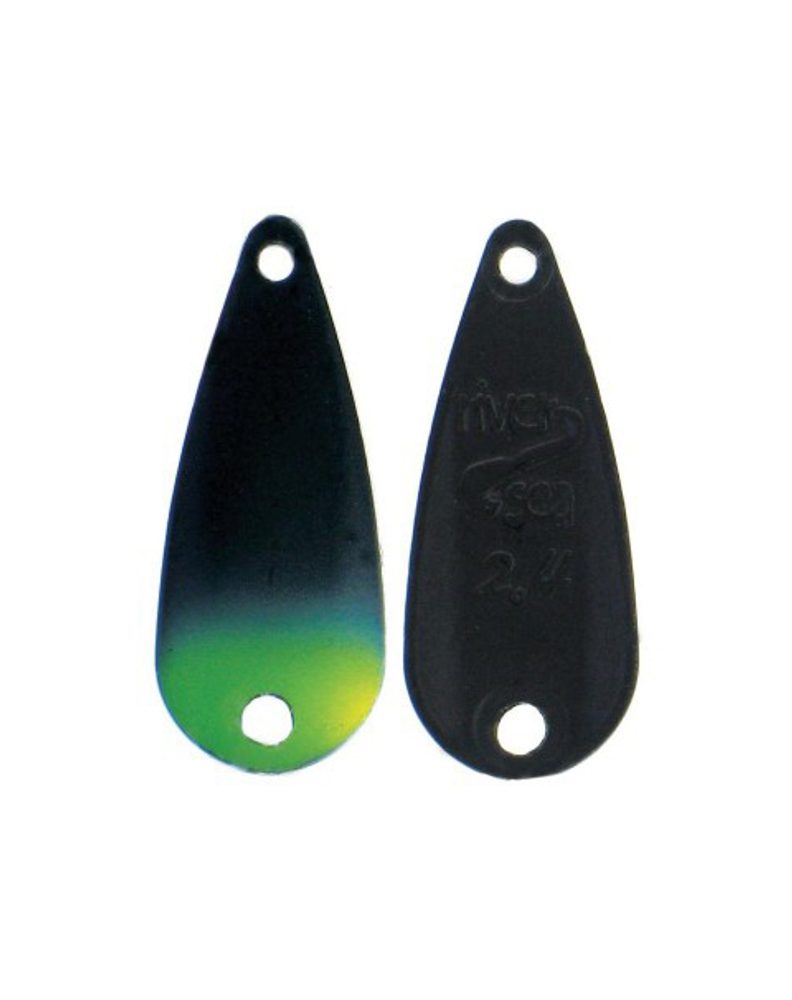 River2Sea Wolframov� plandavka TT-Spoon Black/Yellow Tip - 1,6g 2,2cm