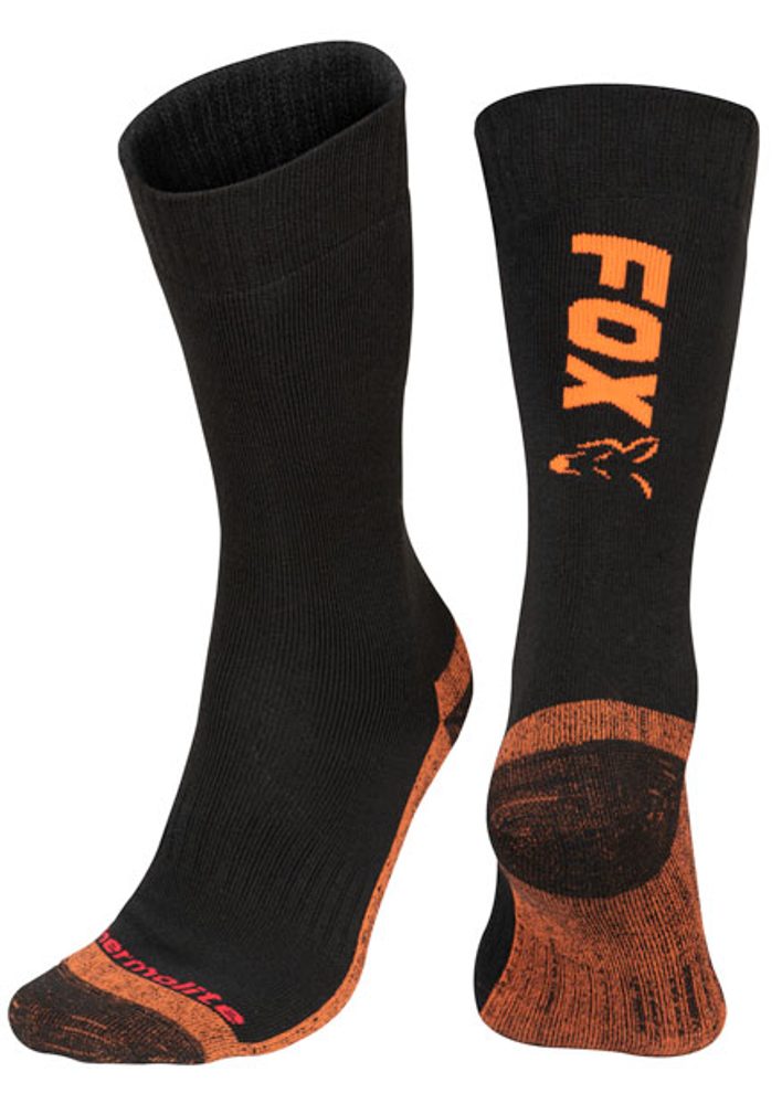 Fotografie Fox Ponožky Collection Thermolite long sock Black/Orange - 44-47
