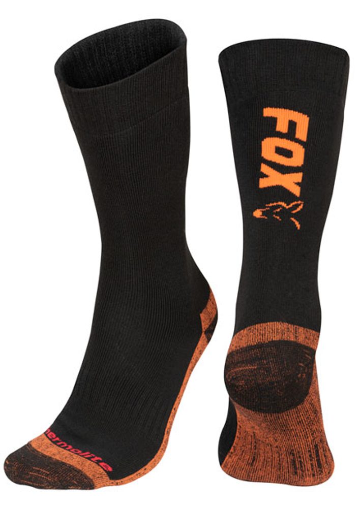 E-shop Fox Ponožky Collection Thermolite long sock Black/Orange - 40-43,Fox Ponožky Collection Thermolite long sock Black/Orange - 40-43