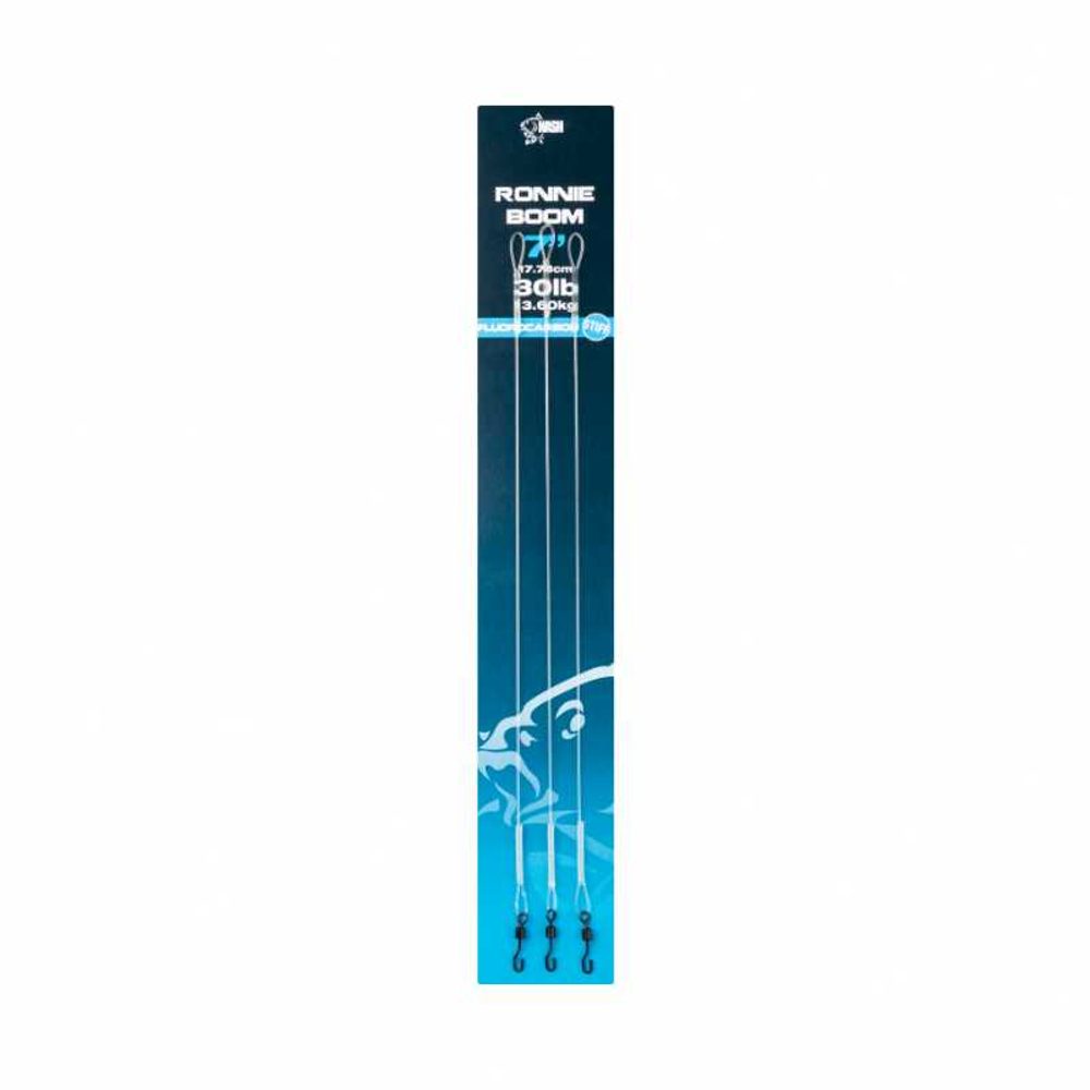 E-shop Nash Fluorokarbonové návazce Ronnie Boom - 14 cm,Nash Fluorokarbonové návazce Ronnie Boom - 14 cm