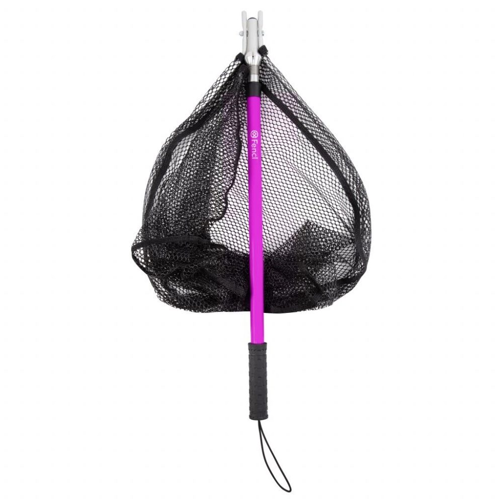 Fencl Dětský podběrák Karásek s pogumovanou sítí - Fialová