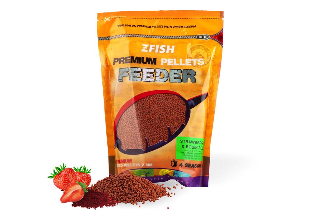 E-shop Zfish Mikro Pelety 2mm 700g - Strawberry & Robin Red,Zfish Mikro Pelety 2mm 700g - Strawberry & Robin Red