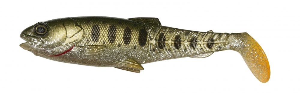 E-shop Savage Gear Gumová nástraha Craft Cannibal Paddletail Olive Silver Smolt - 12,5cm 20g