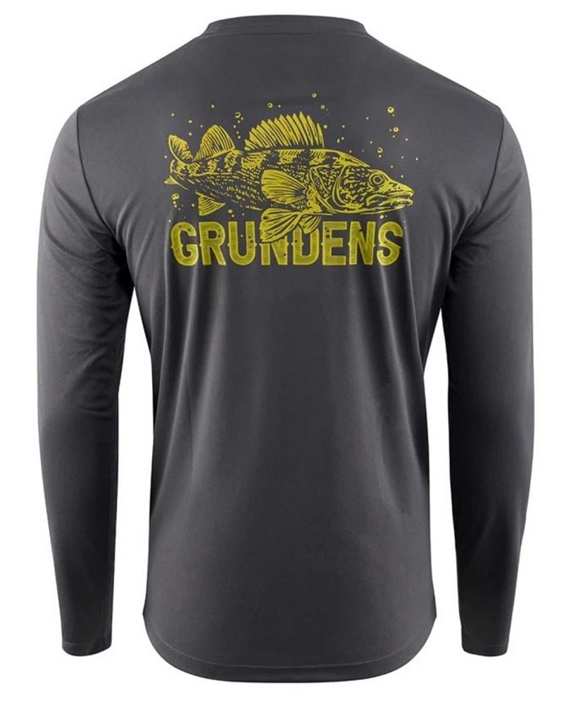 Grundéns UV Triko King of the Lakes LS Tech Tee Anchor - M