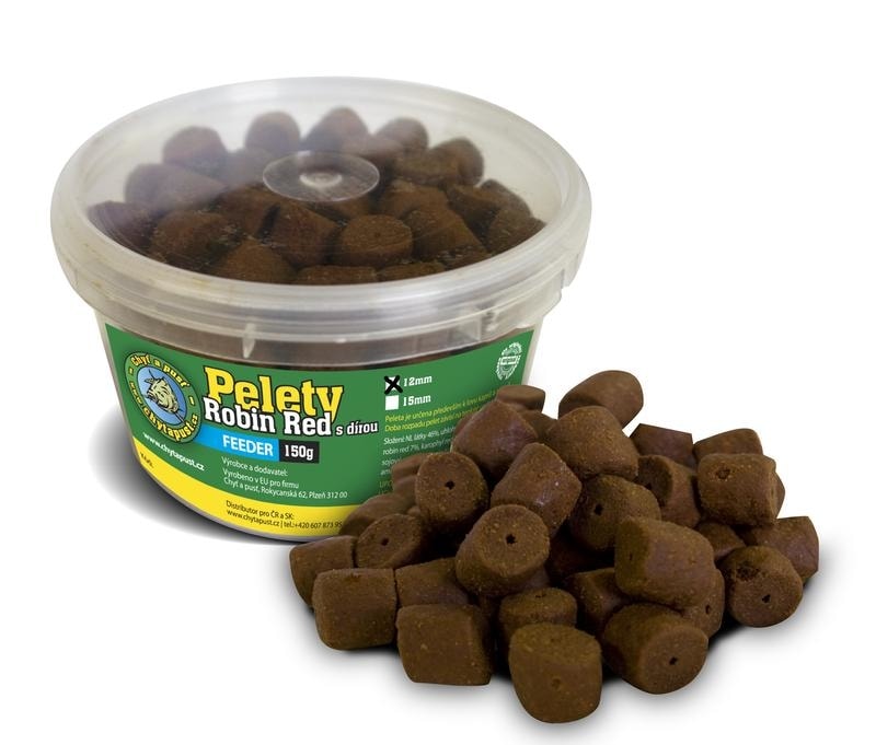 E-shop Chyť a pusť Pelety Robin Red carp s dírou 150g - 12mm,Chyť a pusť Pelety Robin Red carp s dírou 150g - 12mm