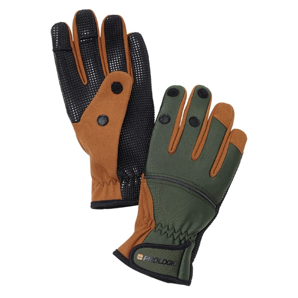 Fotografie Prologic Neoprénové rukavice Neoprene Grip Glove Green/Black - L