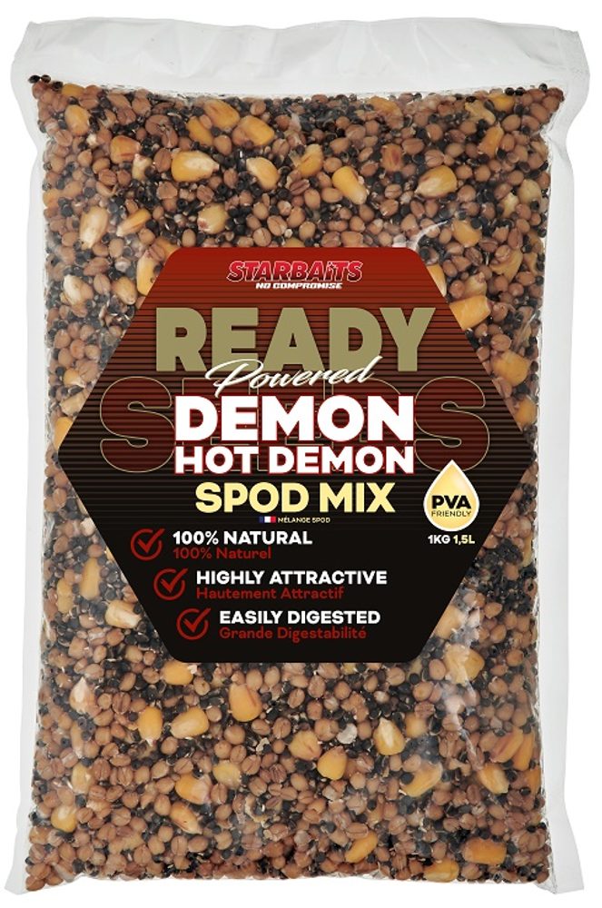 Fotografie Starbaits Partikl Ready Seeds 1kg - Hot Demon Spod Mix