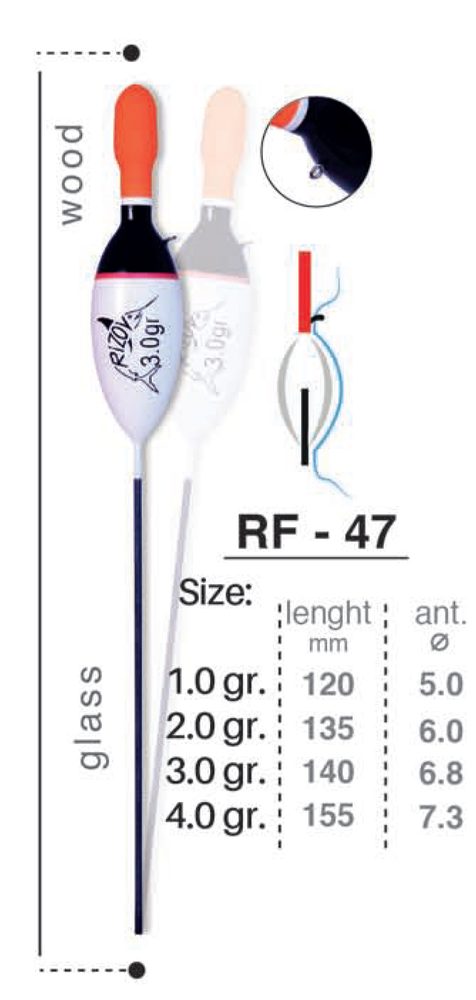 Rizov Splávek RF-47 - 4g