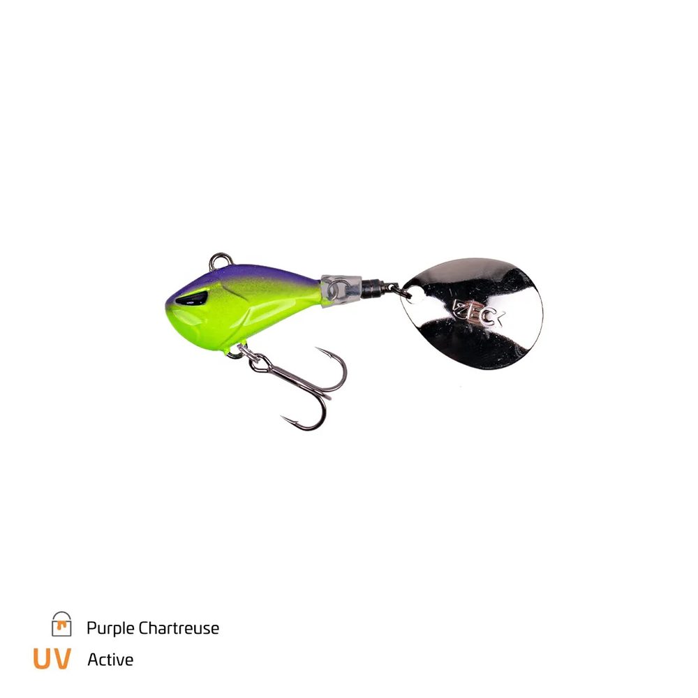 Zeck Jig Spinner Rogue Runner 20g - Purple Chartreuse