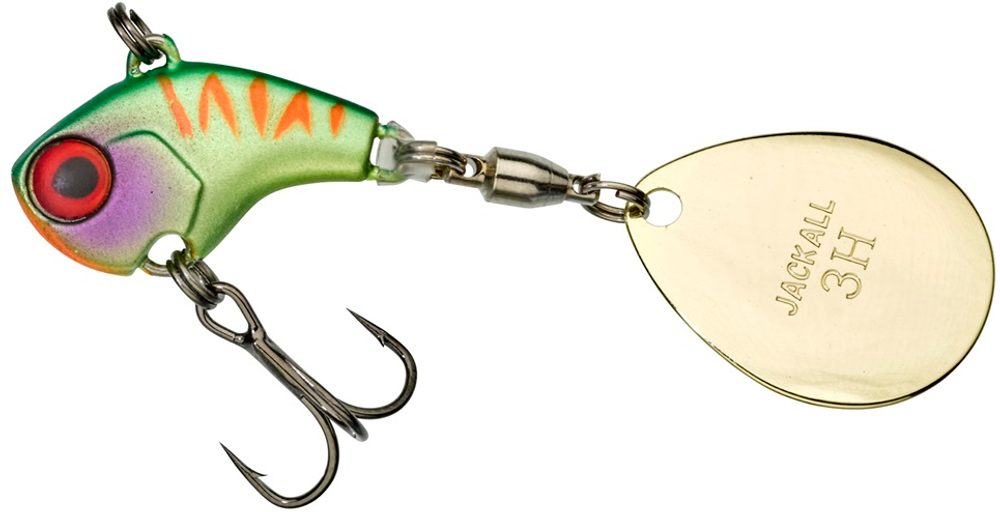 Illex Tail Spinner Deracoup 2,6cm 10g - Lime Chart Tiger,Illex Tail Spinner Deracoup 2,6cm 10g - Lime Chart Tiger