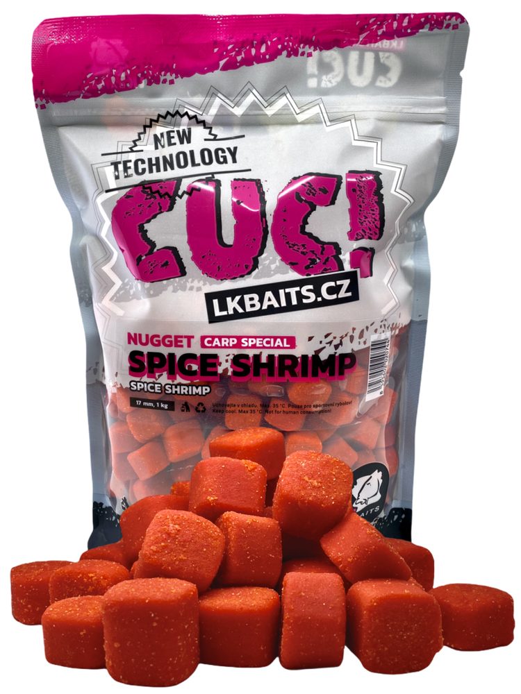 E-shop LK Baits CUC! Nugget Carp 17mm 1kg - Spice Shrimp,LK Baits CUC! Nugget Carp 17mm 1kg - Spice Shrimp
