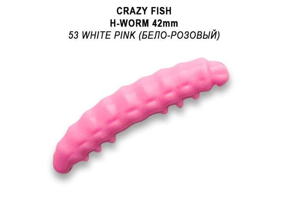 E-shop Crazy Fish Umělá Nástraha MF H worm 42mm Barva 53 Sýr