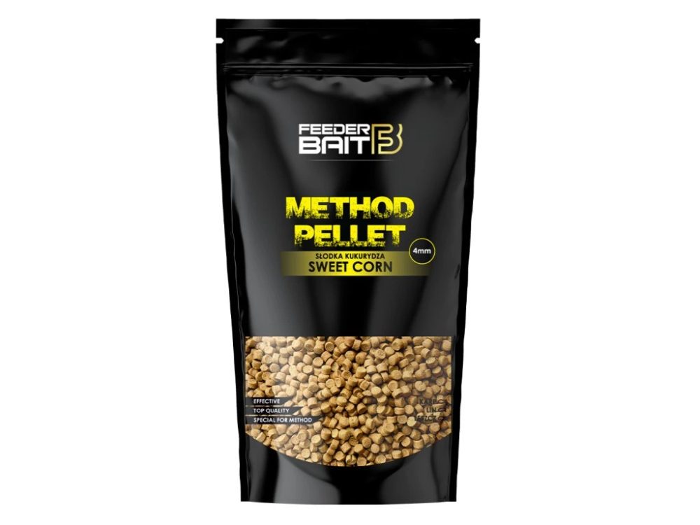 FeederBait Pelety Method Pellet 4mm 800g - Sladká kukuřice,FeederBait Pelety Method Pellet 4mm 800g - Sladká kukuřice