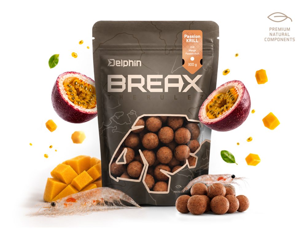 Delphin Boilies BreaX / PassionKRILL 300g - 24mm