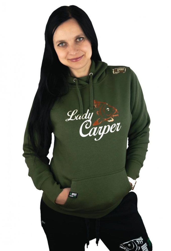 E-shop R-Spekt Rybářská Mikina s kapucí Lady Carper khaki