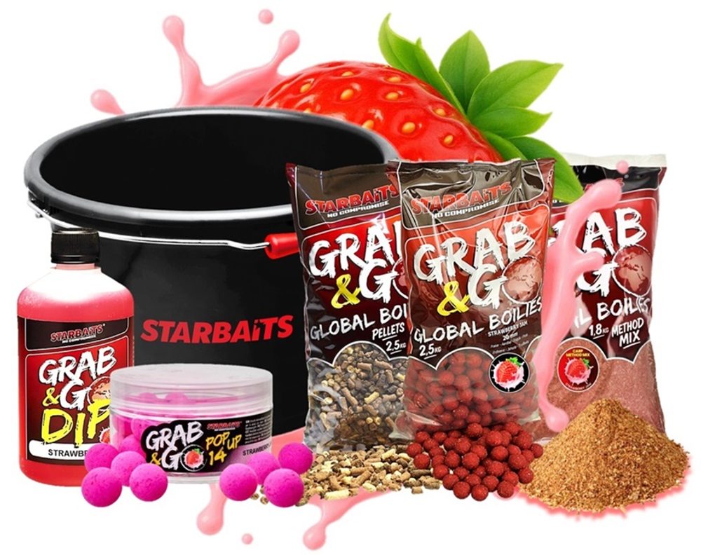 E-shop Starbaits Akční kbelík Global Strawberry Jam,Starbaits Akční kbelík Global Strawberry Jam