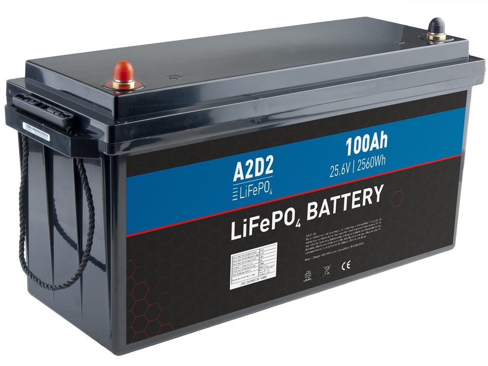 A2D2 Baterie LiFePO4 25,6V 100Ah M8,A2D2 Baterie LiFePO4 25,6V 100Ah M8