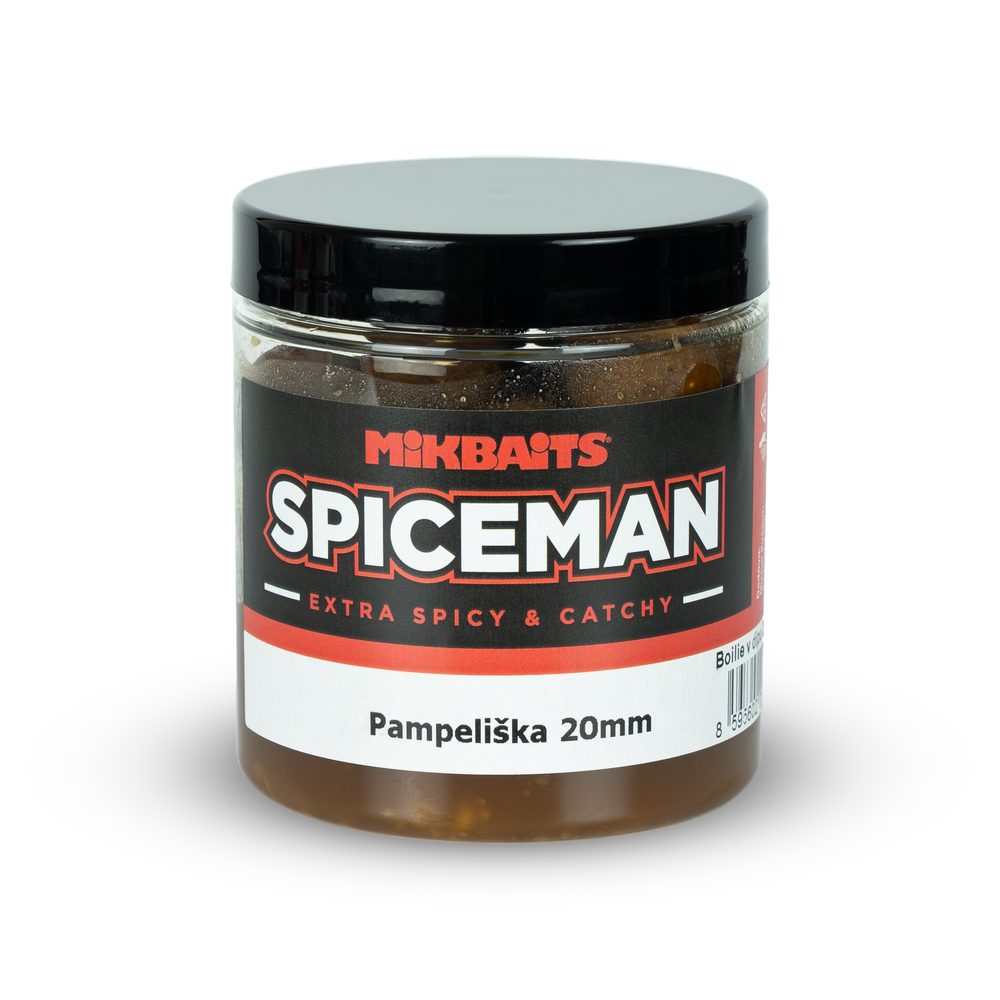 E-shop Mikbaits Boilie v dipu Spiceman 250ml - Pampeliška 20mm,Mikbaits Boilie v dipu Spiceman 250ml - Pampeliška 20mm