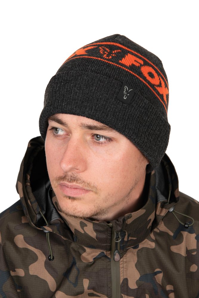 Fox Zimní čepice Collection Beanie Hat Black & Orange