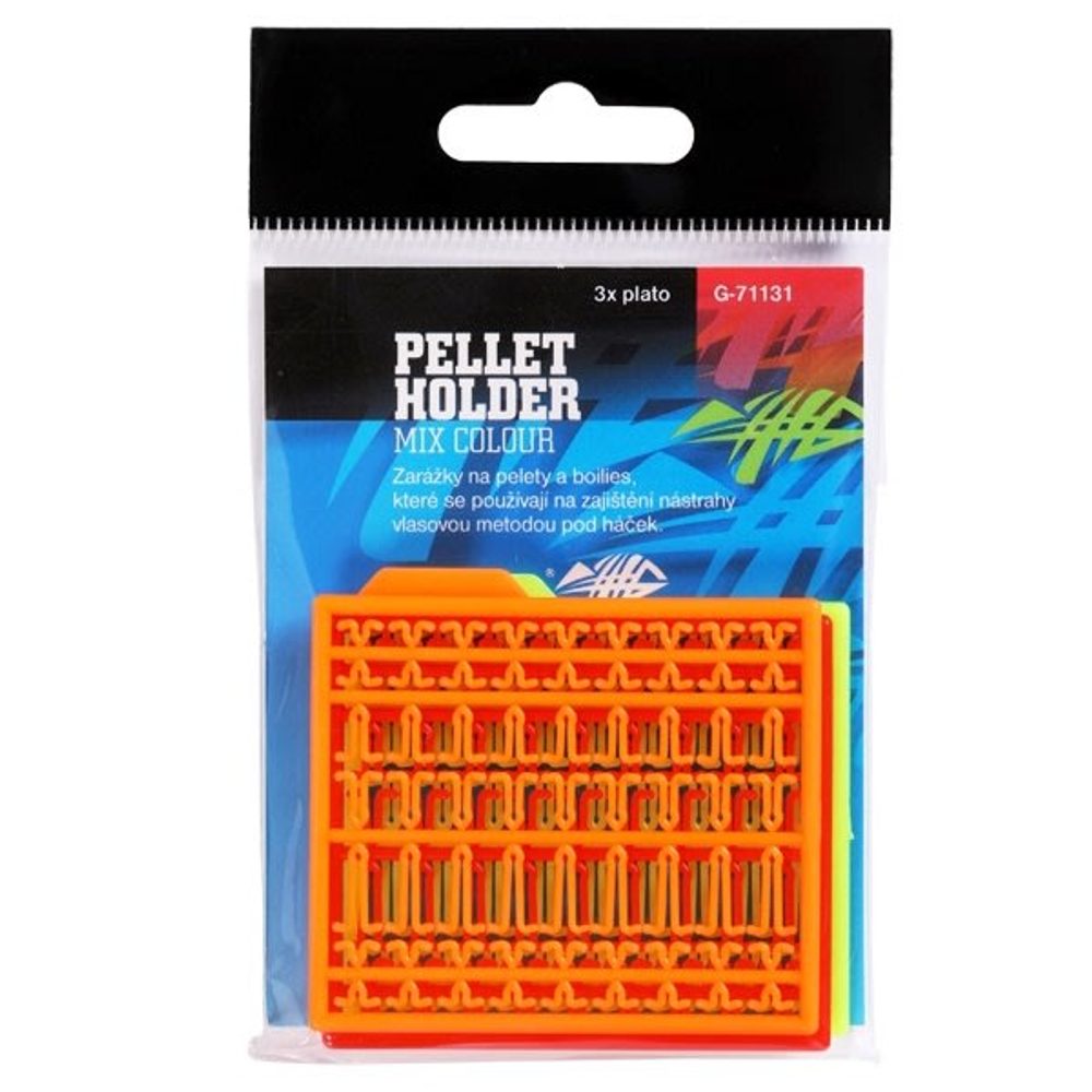 E-shop Giants Fishing Zarážky na pelety Pellet Holder Mix Colour (oranžová,žlutá,červená) 3ks,Giants Fishing Zarážky na pelety Pellet Holder Mix Colour (oran