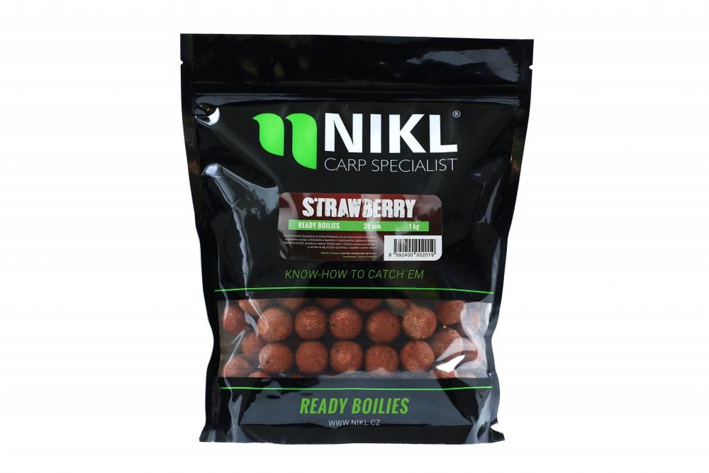 E-shop Nikl Boilies Strawberry - 18mm 1kg,Nikl Boilies Strawberry - 18mm 1kg