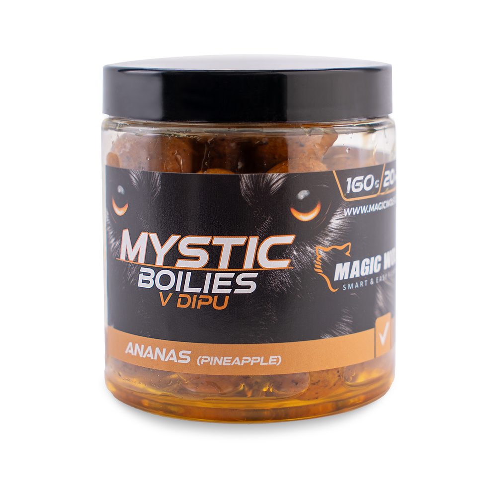 Magic Wolf Boilies v dipu Mystic 160g - Ananas 20mm