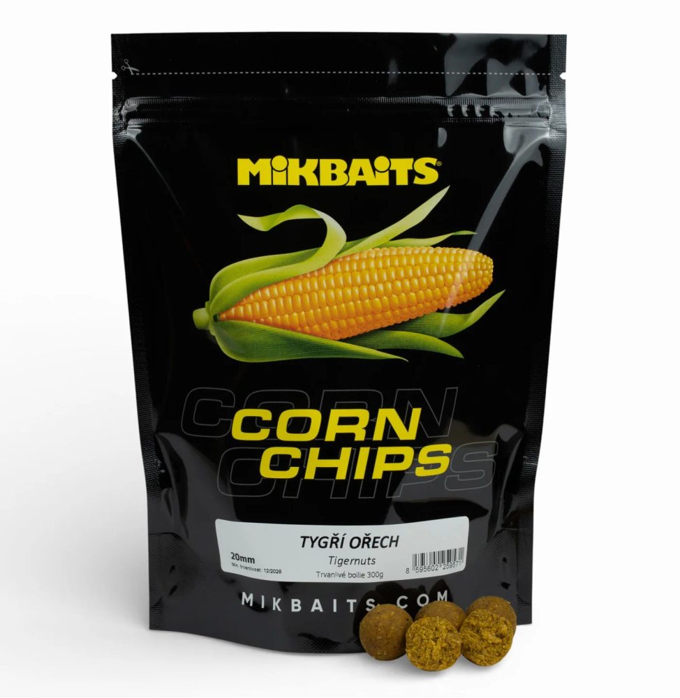 E-shop Mikbaits Boilies Corn Chips Tygří ořech - 20mm 2,5kg,Mikbaits Boilies Corn Chips Tygří ořech - 20mm 2,5kg